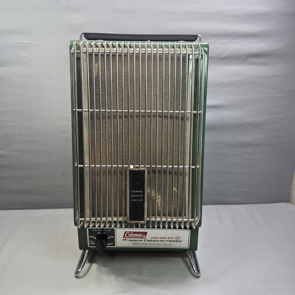 Vintage 1981 Coleman Propane Heater 2000-4000 BTU 5445C700